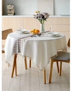 Скатерть Home One Linen Twigs 140x140 / 436214 Home one