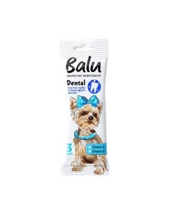 Лакомство для собак BaLu Dental для малых и средних пород с омега 3, омега 6 Balu