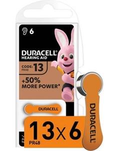 Комплект батареек Duracell Activair 13 PR48