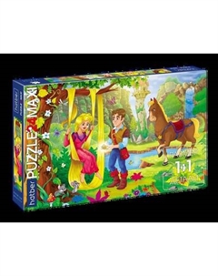 Развивающая игра Hatber Пазл. Premium Maxi. Рапунцель / 24ПЗ2_23448