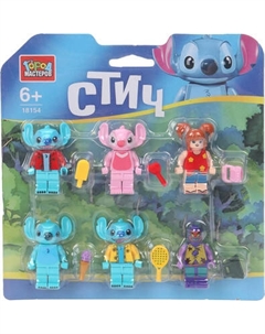 Элемент конструктора Город мастеров Фигурки Стич / 18154-YF