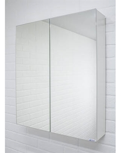 Шкаф с зеркалом для ванной Айсберг Норма 60 2 двери
