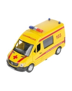 Автомобиль игрушечный Технопарк Mercedes-benz Sprinter Реанимация / SPRINTERVAN-14AMB-YE