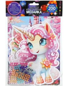 Набор алмазной вышивки MultiArt Кристальная мозаика фигурная Единороги / CRYSTFIG-114799 Multiart