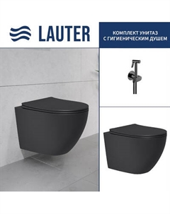 Унитаз подвесной Lauter Augsburg с жест. сиденьем Soft Close 21109EC + Breez 21GN7072BM