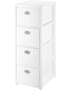 Комод пластиковый El Casa Elegance 4-х секционный / 640540 El casa