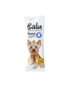 Лакомство для собак BaLu Dental для малых и средних пород с кальцием, фосфором Balu