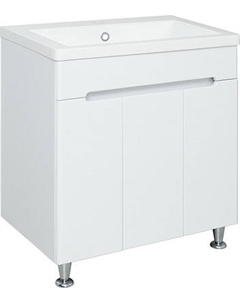 Тумба с умывальником Runo Парма 75 3 двери + Omega 75
