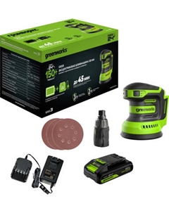 Эксцентриковая шлифовальная машина Greenworks OS325 / 3100907CUA