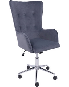 Кресло офисное AksHome Bella XL chrome Kiton 713 Graphite Akshome