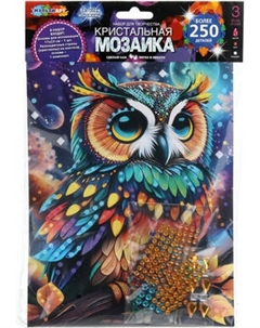 Набор алмазной вышивки MultiArt Кристальная мозаика Сова / CRYST-114750 Multiart