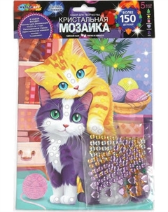 Набор алмазной вышивки MultiArt Кристальная мозаика Котики / CRYST-114759 Multiart