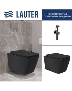 Унитаз подвесной Lauter Magdeburg с жест. сиденьем Soft Close 21103EC + Breez 21GN7072BM