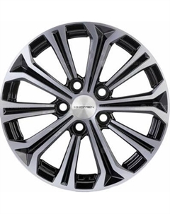 Литой диск Khomen KHW1610 Octavia 16x6.5" 5x112мм DIA 57.1мм ET 50мм Black FP
