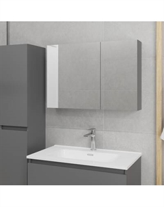 Шкаф с зеркалом для ванной Lauter Mia 80