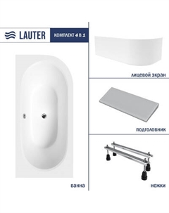 Ванна акриловая Lauter Bliss 180 L / 21201081L