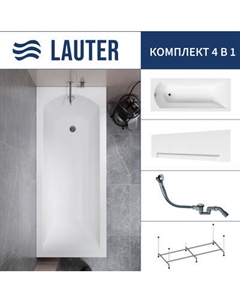 Ванна акриловая Lauter Amelia 150 / 21204050