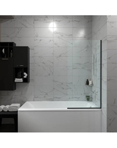 Стеклянная шторка для ванны Saniteco SNT-22 Black