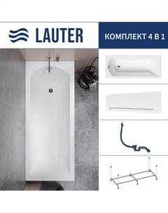 Ванна акриловая Lauter Amelia 150 / 21204050