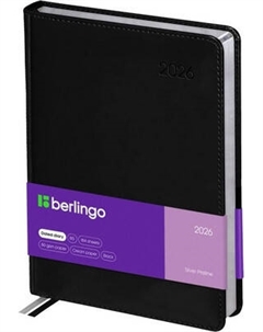 Ежедневник Berlingo Silver Pristine 2026г А4-В5 / DD6_82401