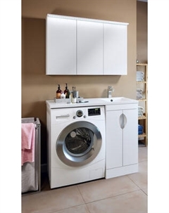 Тумба с умывальником Runo Лира 45 + Гамма 105 лайт с левым крылом