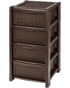 Комод пластиковый El Casa Виола 4-х секционный / 640054 El casa