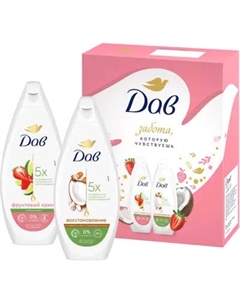 Набор косметики для тела Dove Фруктовое настроение 2025 Гель для душа