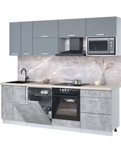 Кухонный гарнитур Интерлиния Мила Лайт 2.4-ПМ2