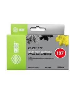 Картридж Cactus CS-PFI107Y