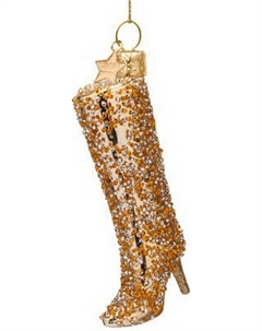 Елочная игрушка Vondels Сапог с бриллиантами / 2250101105014