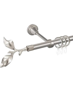 Карниз для штор АС ФОРОС Prime D16Г + наконечники Лист розы Ас форос