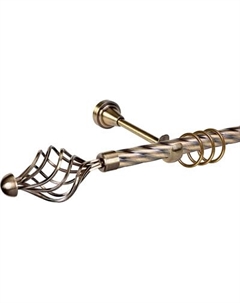 Карниз для штор АС ФОРОС Grace D19К + наконечники Ажур Ас форос