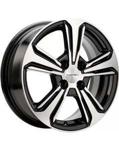 Литой диск Khomen KHW1502 Solaris 15x6" 4x100мм DIA 54.1мм ET 48мм Black FP