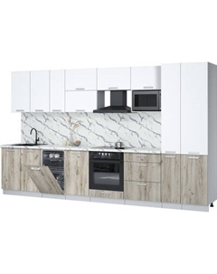 Кухонный гарнитур Интерлиния Мила Лайт 3.6-ПМ4