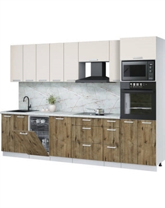 Кухонный гарнитур Интерлиния Мила Лайт 3.0-ПМ3