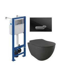 Унитаз подвесной с инсталляцией Creavit Free FE322-11AM00E-0000