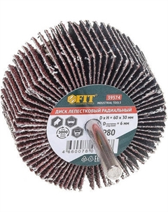 Шлифовальный круг FIT 60х30х6мм Р 80 / 39574 Fit