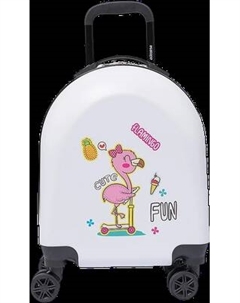 Чемодан на колесах Ecotope Фламинго / 324-Z-2-16-WHT