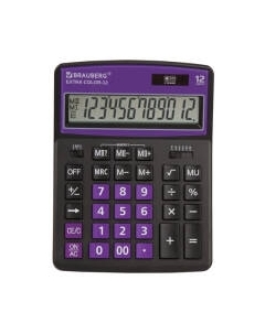 Калькулятор Brauberg Color-12-BKPR / 250480