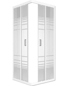 Душевой уголок МетаКам City Trend White 90x90x185 / 556637 Метакам