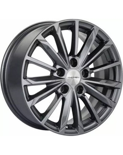 Литой диск Khomen KHW1611 Octavia A7 16x6.5" 5x112мм DIA 57.1мм ET 46мм Gray