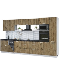 Кухонный гарнитур Интерлиния Мила Лайт 3.7-ПМ3