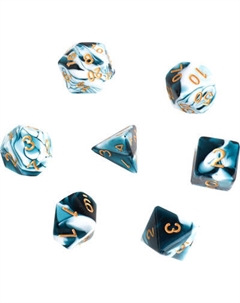 Набор кубиков для настольной игры Время игры Дайсы для ДнД Мрамор / 6935246