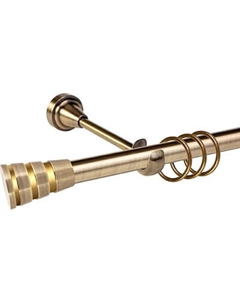 Карниз для штор АС ФОРОС Grace D19Г + наконечники Пегас золото Ас форос