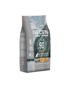 Сухой корм для кошек Necon Для стерилизованных кошек с индейкой и рисом / NW032