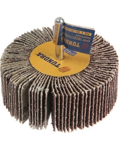 Шлифовальный круг Tundra Лепестковый радикальный 80x30x6мм Р40 / 1875468