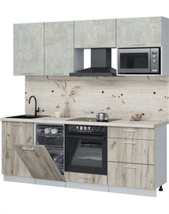 Кухонный гарнитур Интерлиния Мила Лайт 2.15-ПМ4