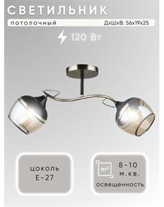 Потолочный светильник Aitin-Pro НПБ 02-2x60-101 / C1727/2 Aitin-pro