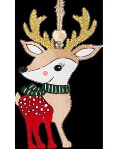 Елочная игрушка Erich Krause Decor Олененок-золотые рога / 53591 Erich krause