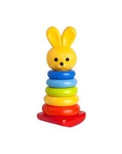 Развивающая игрушка Росигрушка Пирамида-качалка. Зайчик / 9233